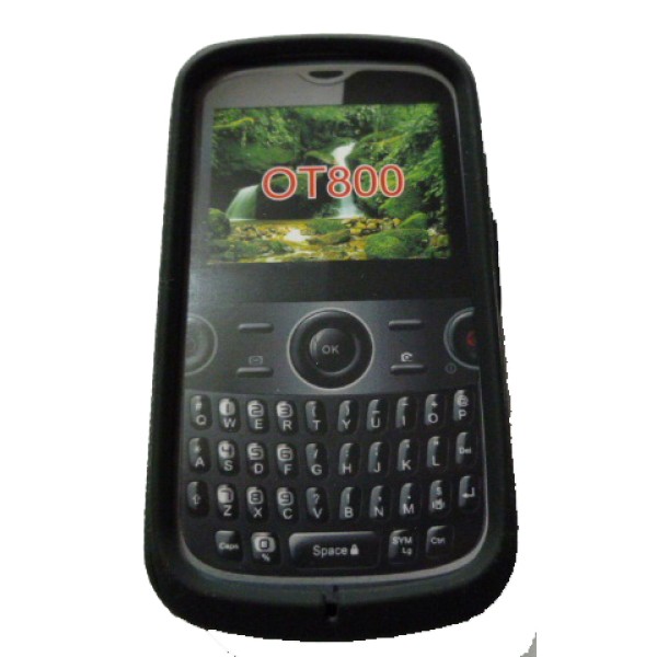 Silicone Cover 2 in 1 Mobo Alcatel OT800 Black (1100997) by www.tiendakimerex.com